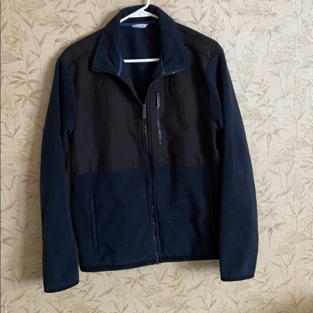 Calvin Klein navy & black fleece zip up size Medium